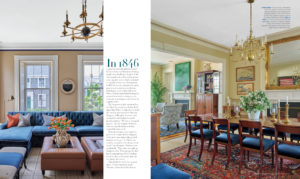 magazine spread featuring Roughan Interiors