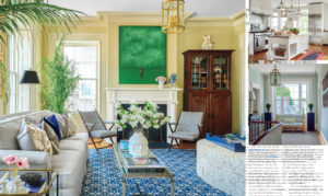 magazine spread featuring Roughan Interiors